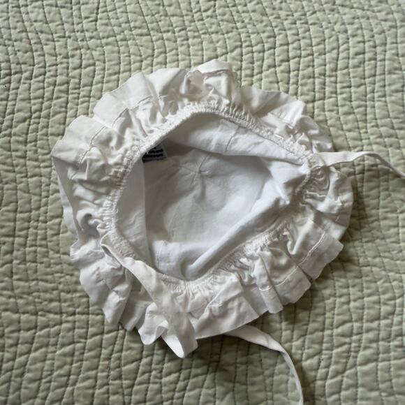 Flap Happy Double Ruffle Hat Size XS Sun Protection Baby Hat Tie Original - Picture 4 of 6